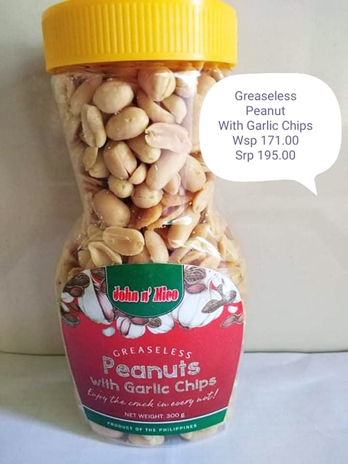 Greaseless Peanuts with Garlic Chips
